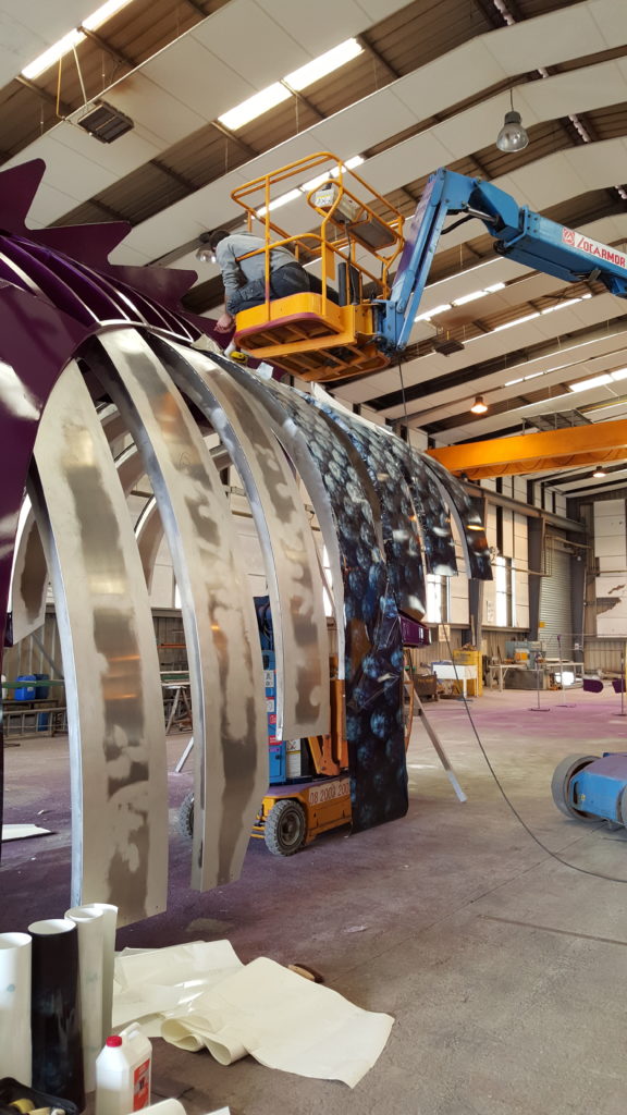 fabrication du poisson des abysses pour le Harmony of the seas